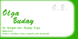 olga buday business card